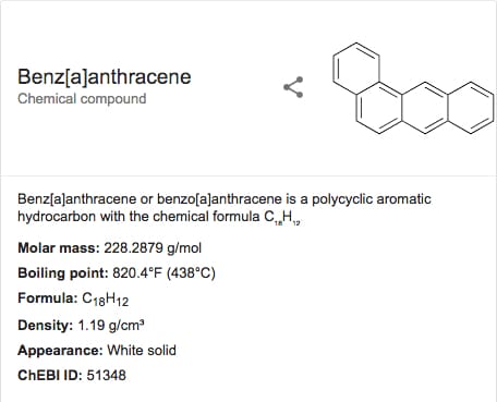 Benzaanthracene molecule