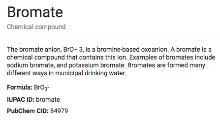 Bromate molecule