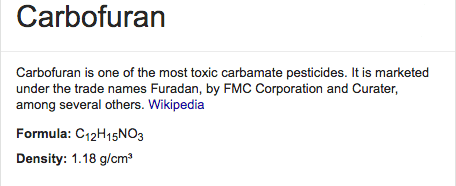 Carbofuran molecule