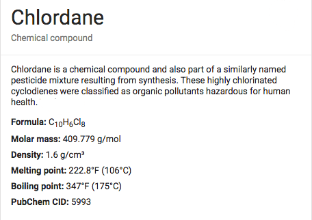 Chlordane molecule