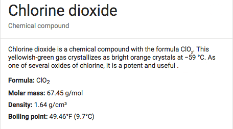Chlorine Dioxide molecule