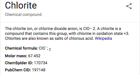 Chlorite molecule