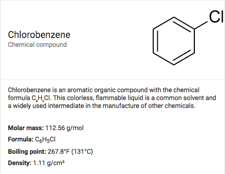 Chlorobenzene molecule