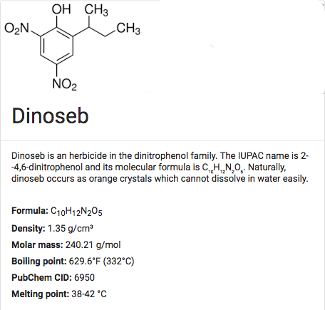 Dinoseb molecule