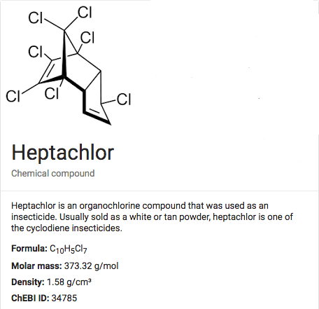 Heptachlor Molecule