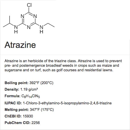 Atrazine molecule