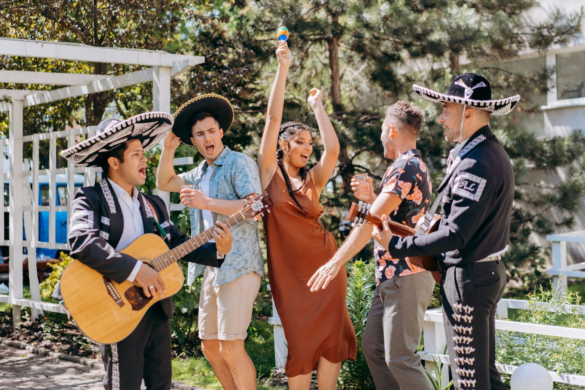 A captivating image capturing the vibrant colors and energy of a traditional Mexican folk dance performance during the annual Mission Mariachi Festival, symbolizing Mission's rich cultural scene and community celebrations.